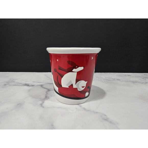 🎄Starbucks 2011 Demi Espresso Holiday Mug Boy And Dog Mini Cup 3 fl. oz. - Picture 2 of 7